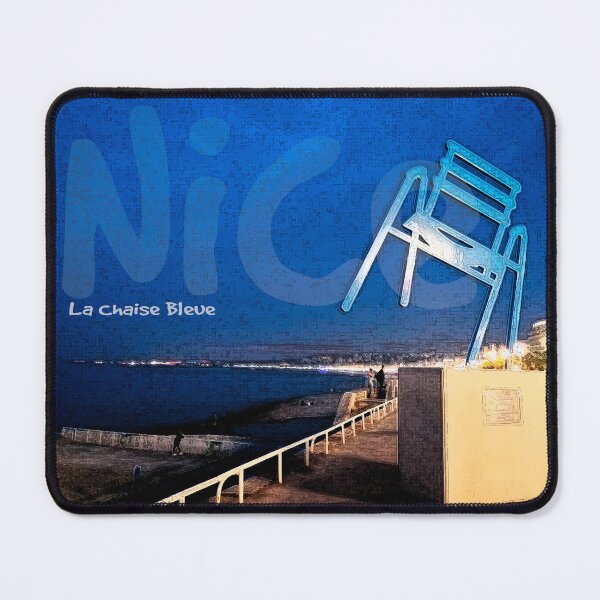 Item preview, French Riviera Blue Chair - Nice, France designed and sold by ThalyArt.