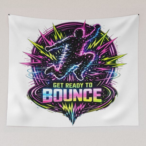 Item preview, Neon Bounce Rave – Feel The Bass designed and sold by  ZenRave Designs.