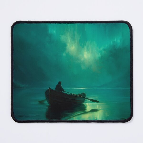 Item preview, Boat Beneath Aurora designed and sold by NordicDreams.