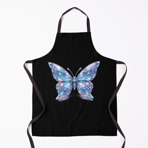 Item preview, Y2K Cyber-Butterfly - Futuristic Chrome Aesthetic designed and sold by Bratak.
