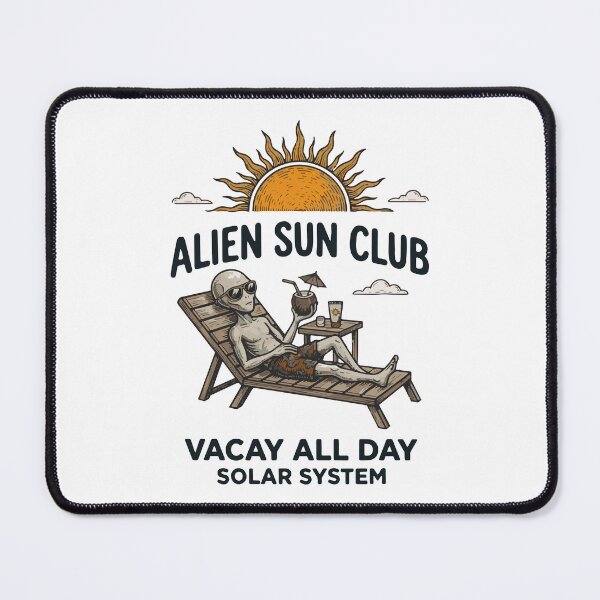 Item preview, Alien Sun Club | Dark font version designed and sold by heptenart.