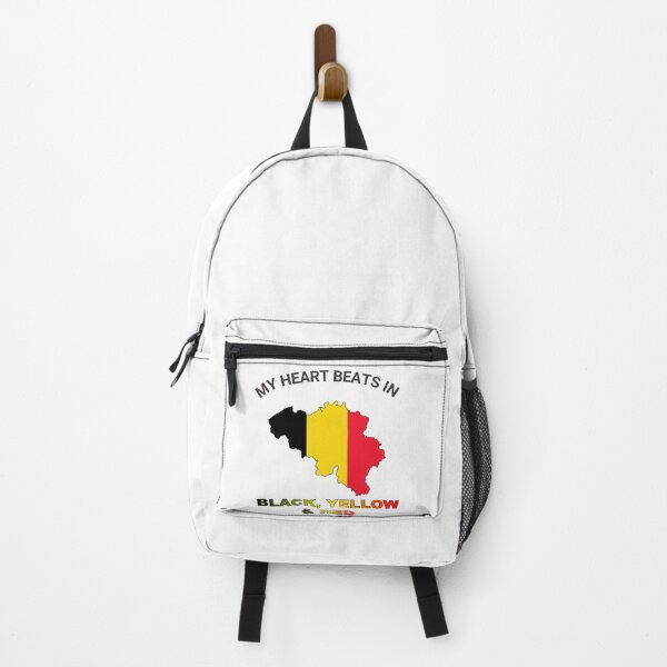 Item preview, Belgium Red Devils - My Heart Beats in Black Yellow Red designed and sold by FancifulDesign.