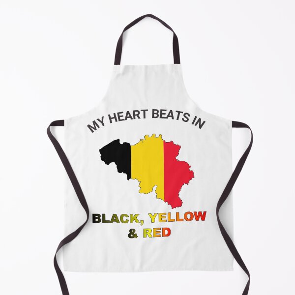 Item preview, Belgium Red Devils - My Heart Beats in Black Yellow Red designed and sold by FancifulDesign.
