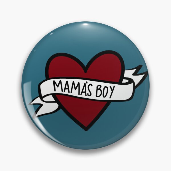 Item preview, Mama's Boy Tattoo-style Heart designed and sold by RebbyCreates.