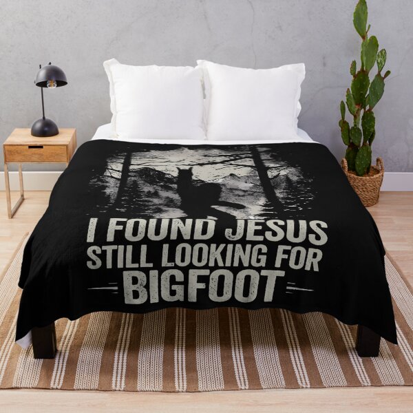 Item preview, I Found Jesus Still Looking For Bigfoot Funny Christian designed and sold by Jackstudioo.