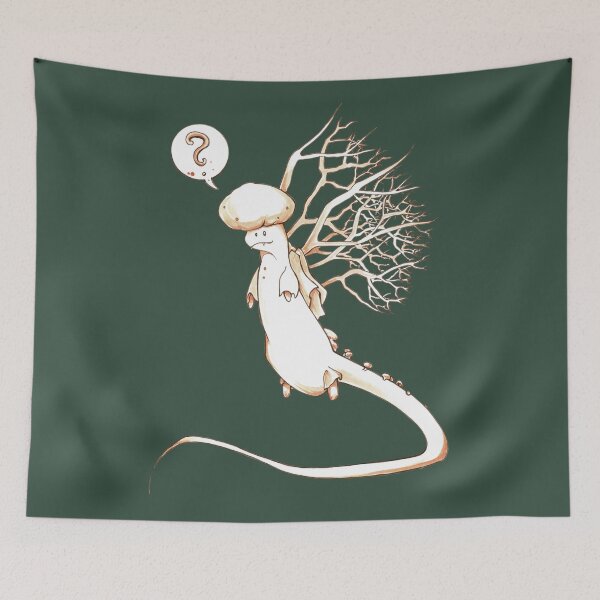 Item preview, Branches and Button Mushroom Dragon designed and sold by FishWithATopHat.