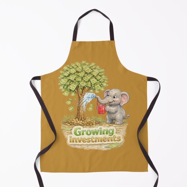Item preview, Growing Investments Elephant Sticker – Cute Money Tree Finance Art designed and sold by Felixuss.