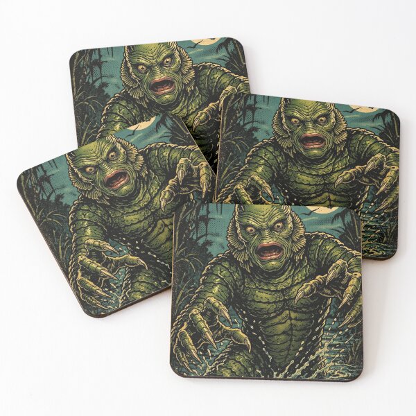 Item preview, The Creature From the Black Lagoon Action Comic Book Style Art designed and sold by judgehydrogen.