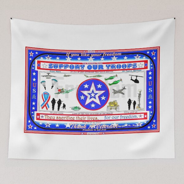 Item preview, Patriotic  /  SUPPORT OUR TROOPS        //    designed and sold by Imagin8er.