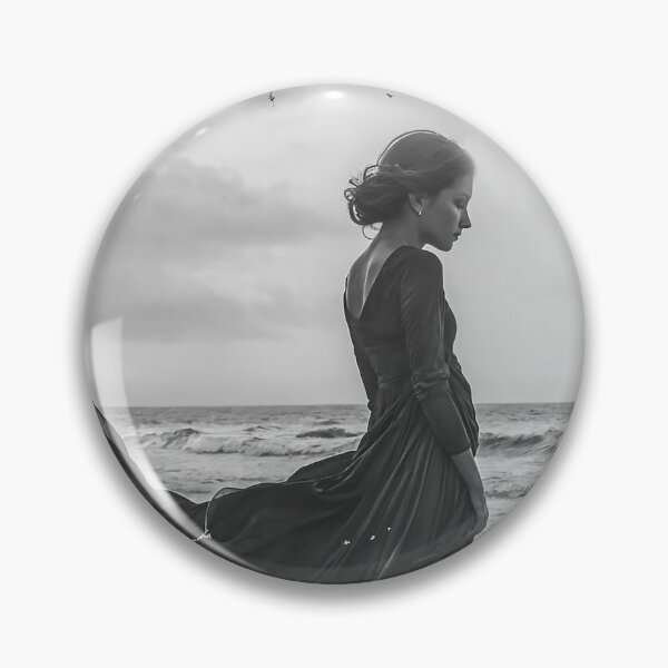 Item preview, Woman By Sea Black and White designed and sold by PyxieZen.