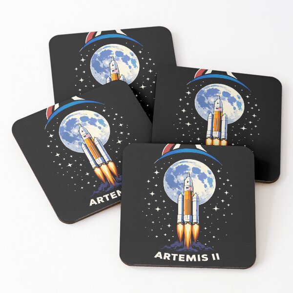 Item preview, Artemis II NASA Program Mission to the Moon graphic simple minimalistic sticker designed and sold by MyPassionWorld.