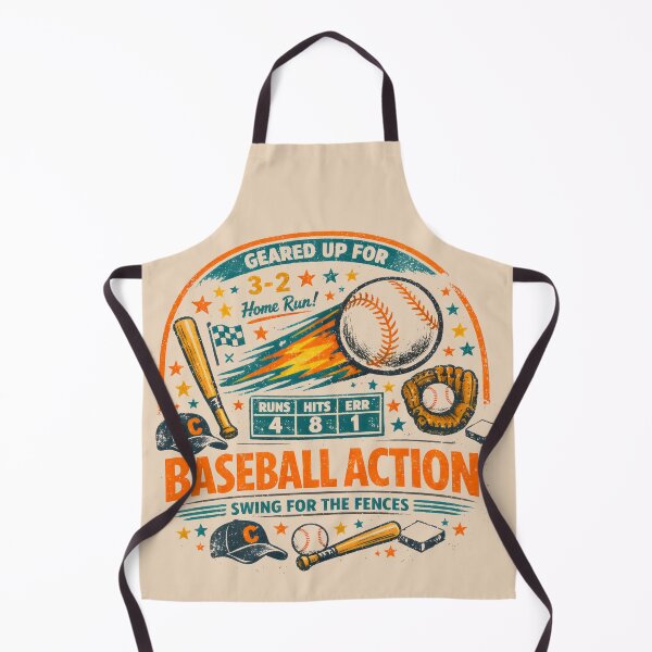 Item preview, Baseball Action Vintage Retro Sports Art designed and sold by SplashTastic.