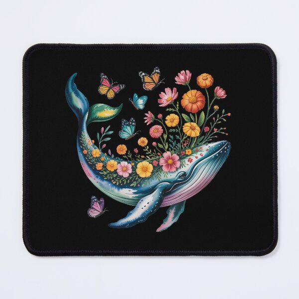 Item preview, Floral Whale and Butterflies designed and sold by jkrphoto.