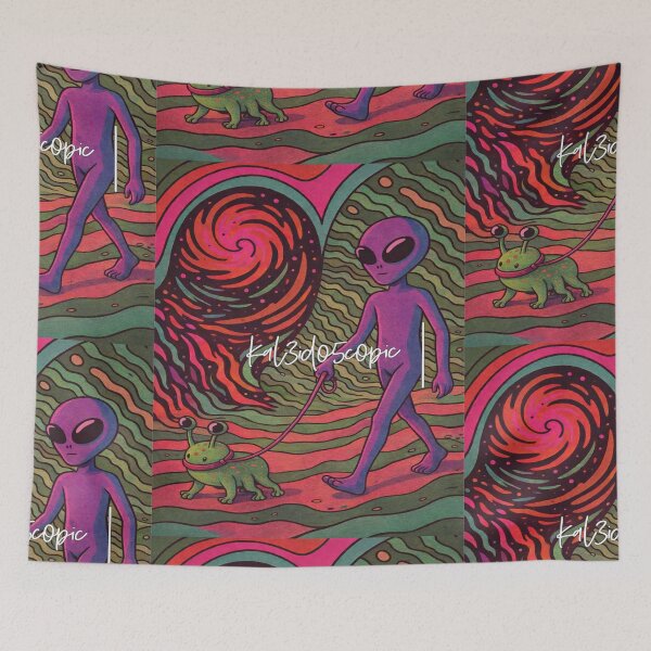 Item preview, Fred the Alien Walking the Spacedog designed and sold by Kal3id05c0pic.