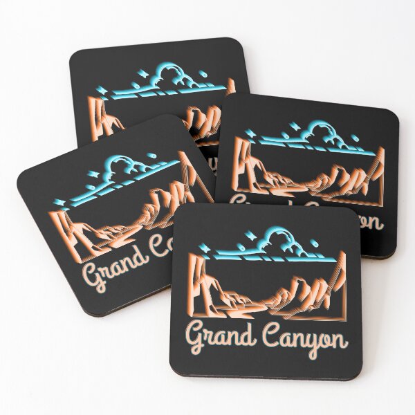 Item preview, Grand Canyon National Park Retro Echo Line Art - Vintage Arizona Travel Design designed and sold by SunandShade.