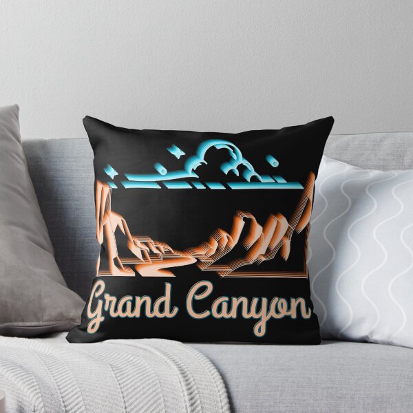 Item preview, Grand Canyon National Park Retro Echo Line Art - Vintage Arizona Travel Design designed and sold by SunandShade.