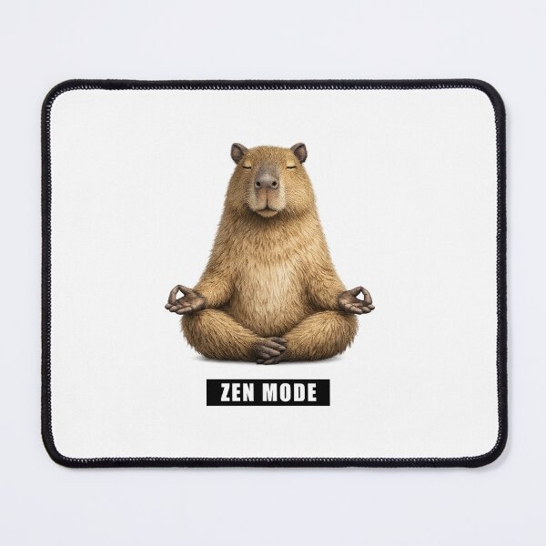 Item preview, Zen Mode Capybara Shirt designed and sold by AggyCreatif.