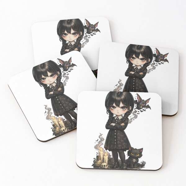 Aperçu de l'œuvre Fille Gothique Dark Style Cartoon Design créée et vendue par Atelier Rescator.