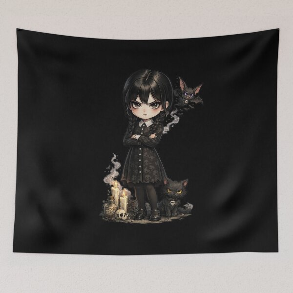 Item preview, Dark Gothic Girl Cartoon Style Design designed and sold by Atelier Rescator.