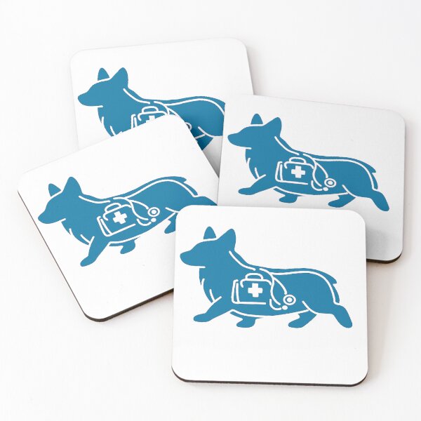 Item preview, Busy Corgi Nurse | Funny Medical Dog Art designed and sold by Corgi & co Shop.