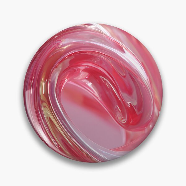 Item preview, Pink Liquid Glass Swirl Abstract with Glossy Fluid Waves designed and sold by daila70.