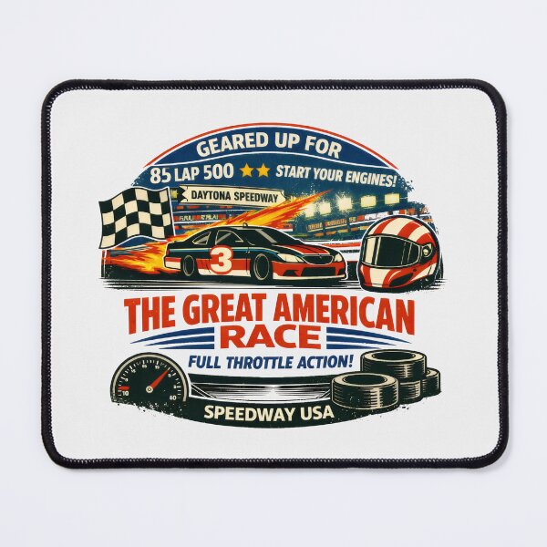 Item preview, American Race Stock Car Retro Motorsport designed and sold by SplashTastic.