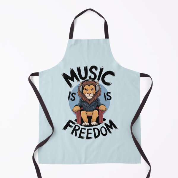 Item preview, Music Is Freedom – Lion with Headphones designed and sold by Art-Arcade6.