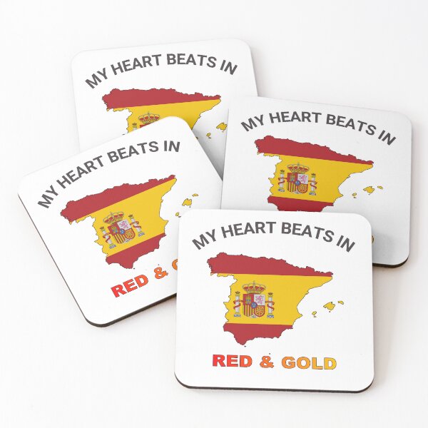 Item preview, Spain Spanish Bull - My Heart Beats in Red and Gold designed and sold by FancifulDesign.