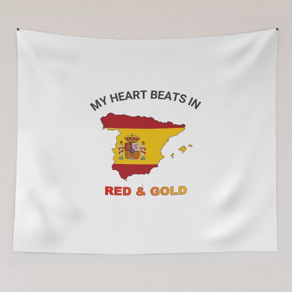 Item preview, Spain Spanish Bull - My Heart Beats in Red and Gold designed and sold by FancifulDesign.
