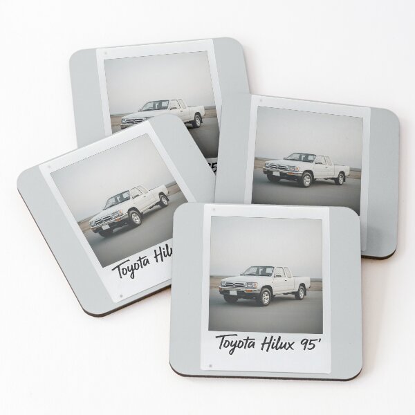 Item preview, Toyota Hilux 1985 Pickup Retro Adventure Vintage Polaroid Art designed and sold by Motorline44.