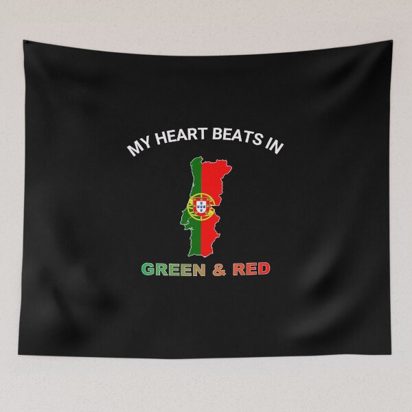 Item preview, Portugal Barcelos Rooster - My Heart Beats in Red Green designed and sold by FancifulDesign.