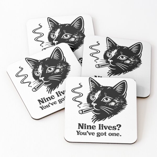 Item preview, Divertida campaña antitabaco del gato fumador Nine Lives designed and sold by MyPassionWorld.