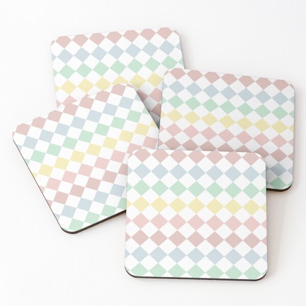 Item preview, Soft Pastel Diamond Grid Decor | Minimal Geometric Pattern designed and sold by Mellowtint Studio.