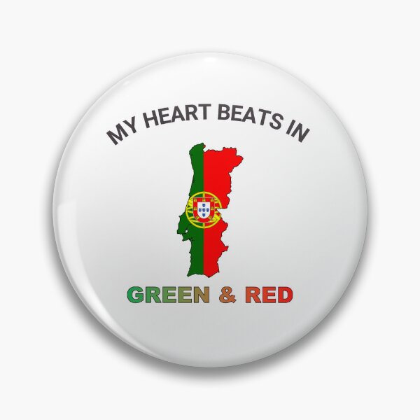 Item preview, Portugal Barcelos Rooster - My Heart Beats in Red Green designed and sold by FancifulDesign.
