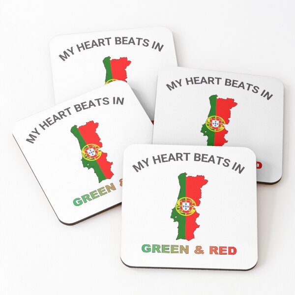Item preview, Portugal Barcelos Rooster - My Heart Beats in Red Green designed and sold by FancifulDesign.