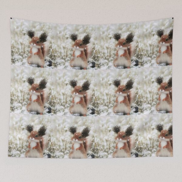 Item preview, Fluffy Winter Squirrel in the Snow designed and sold by GUINewAlex.