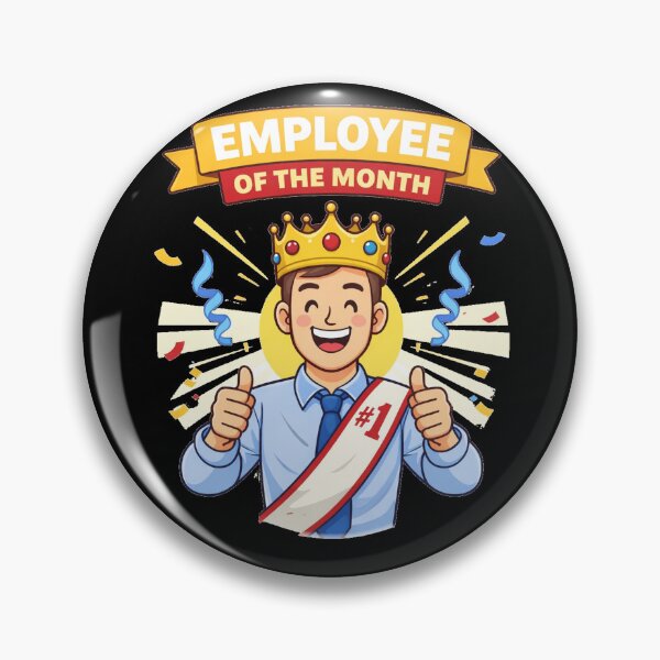 Item preview, Employee of the Month ? #1 Worker Award (Funny Office Graphic) designed and sold by Kiziorq.