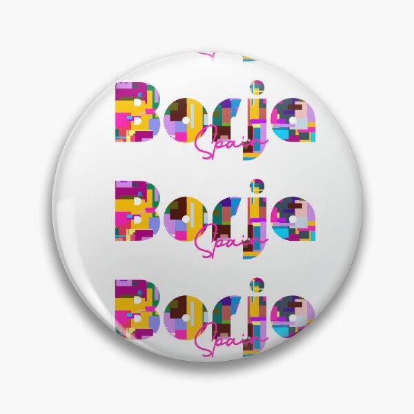 Item preview, Borja, Spain, Vibrant Abstract City Typography Art designed and sold by Wanderful-roads.