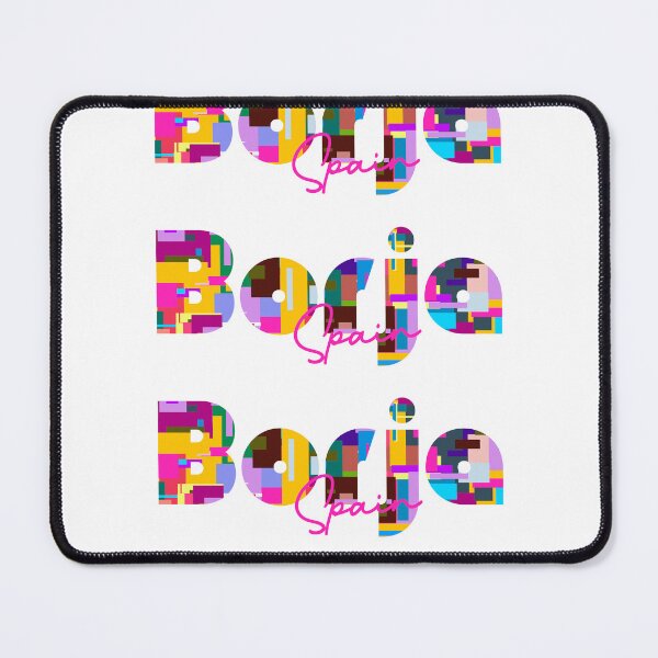 Item preview, Borja, Spain, Vibrant Abstract City Typography Art designed and sold by Wanderful-roads.