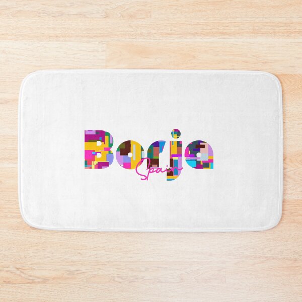 Item preview, Borja, Spain, Vibrant Abstract City Typography Art designed and sold by Wanderful-roads.