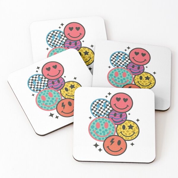 Item preview, Retro Smiley Face Pattern designed and sold by HBDStudio.