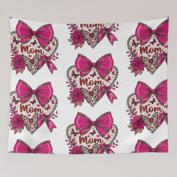 Item preview, Pink Floral Leopard Mom Heart – Stylish Mother’s Day Illustration designed and sold by Golden Threads Studio.