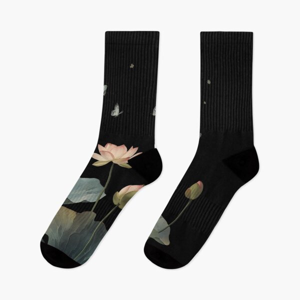 Item preview,  Lotus flowers and butterflies  designed and sold by uunaa.