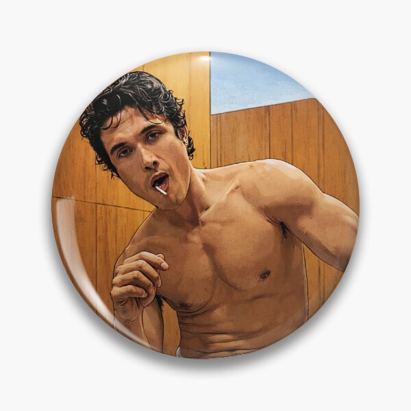 Item preview, Charles Melton in the sauna, wearing a towel (fan art) designed and sold by PopCultureAndStuff.