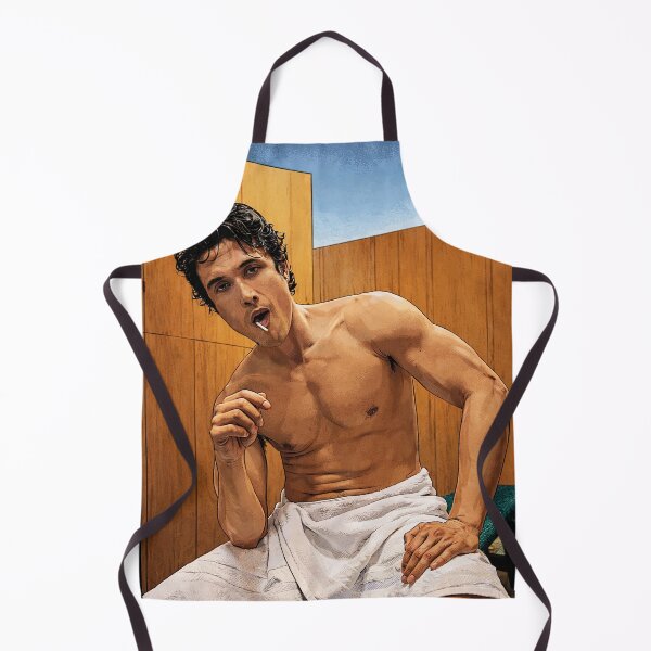 Item preview, Charles Melton in the sauna, wearing a towel (fan art) designed and sold by PopCultureAndStuff.