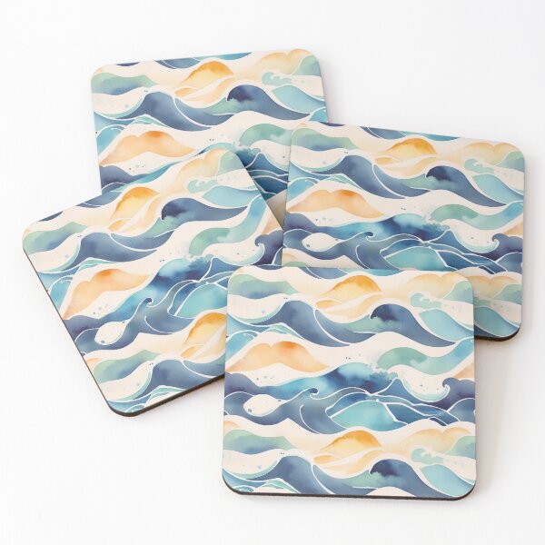 Item preview, Endless Waves Flowing Harmony designed and sold by MoxisWatercolor.
