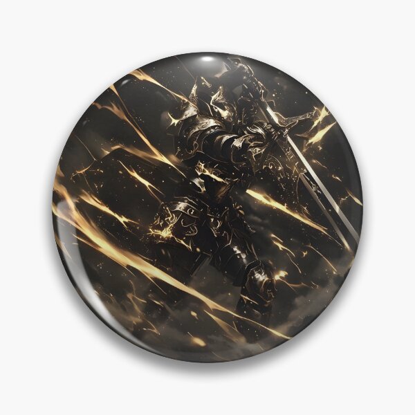 Item preview, Epic Golden Sword Strike Dark Fantasy Knight Gothic Anime Aesthetic designed and sold by MouradStudio.