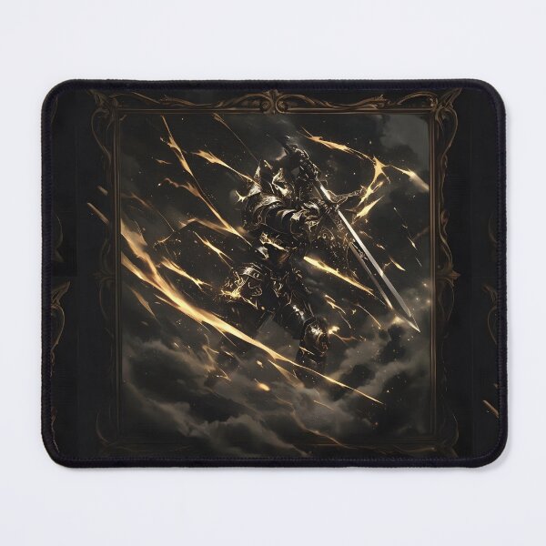 Item preview, Epic Golden Sword Strike Dark Fantasy Knight Gothic Anime Aesthetic designed and sold by MouradStudio.