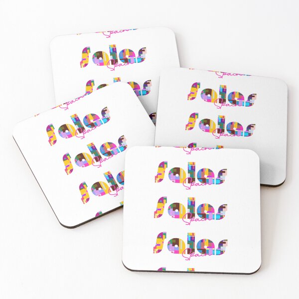 Item preview, Salas, Spain, Vibrant Abstract City Typography Art designed and sold by Wanderful-roads.