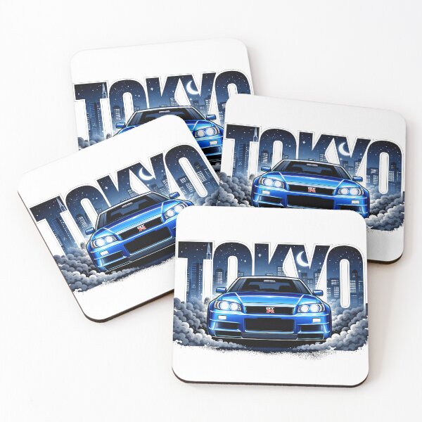 Item preview, Nissan Skyline R34 GTR Tokyo city graphic  designed and sold by MyPassionWorld.